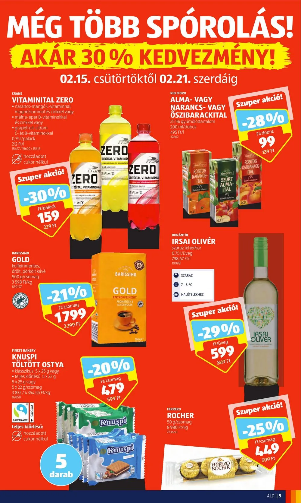 Aldi akciós újság 02.15–02.21 – 5. oldal