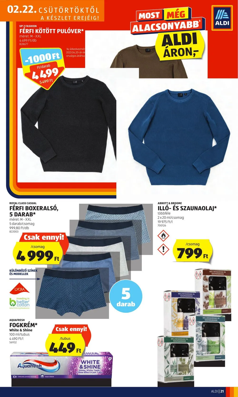 Aldi akciós újság Lapzhato 02.22–02.28 – 23. oldal