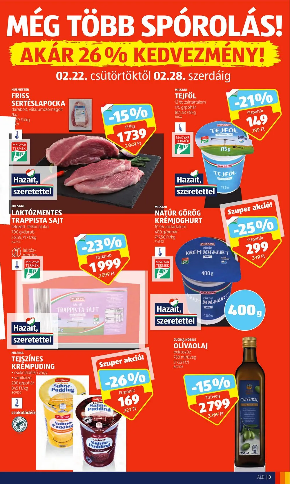 Aldi akciós újság Lapzhato 02.22–02.28 – 3. oldal