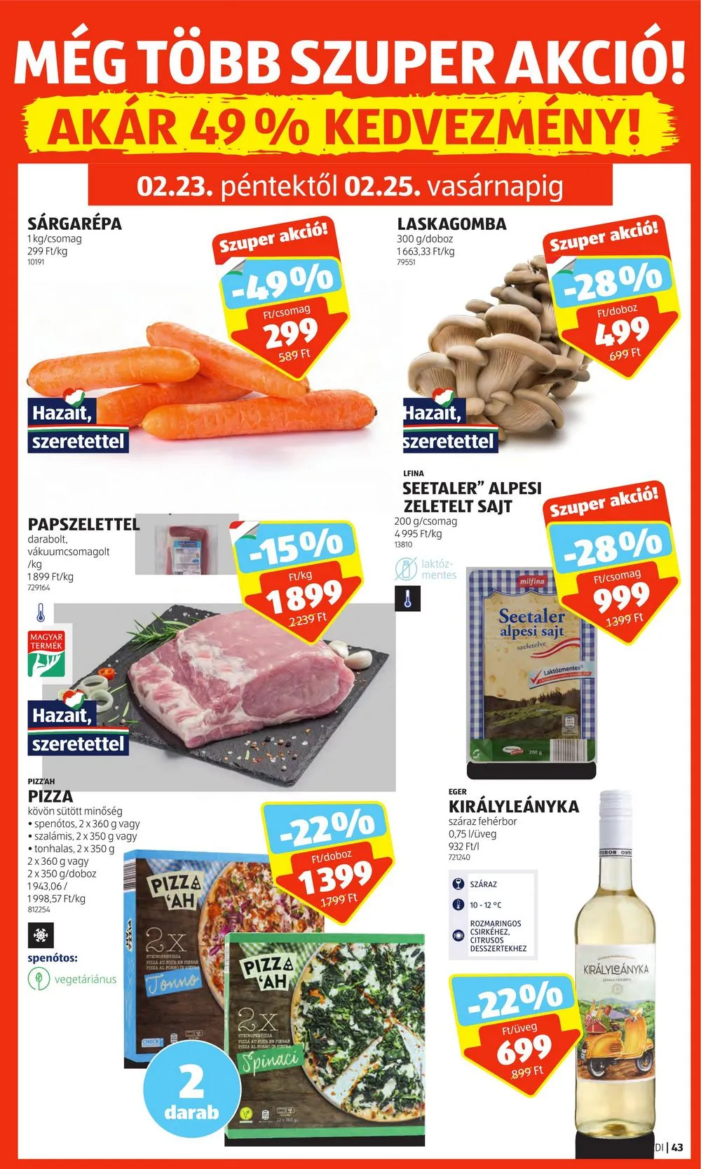 Aldi akciós újság Lapzhato 02.22–02.28 – 47. oldal