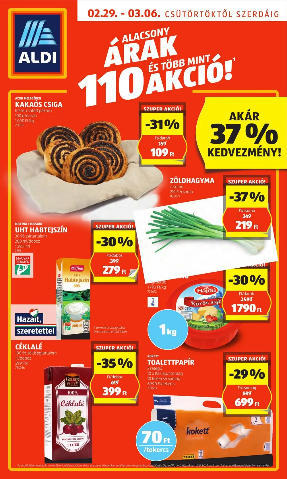 Aldi akciós újság 02.29–03.06