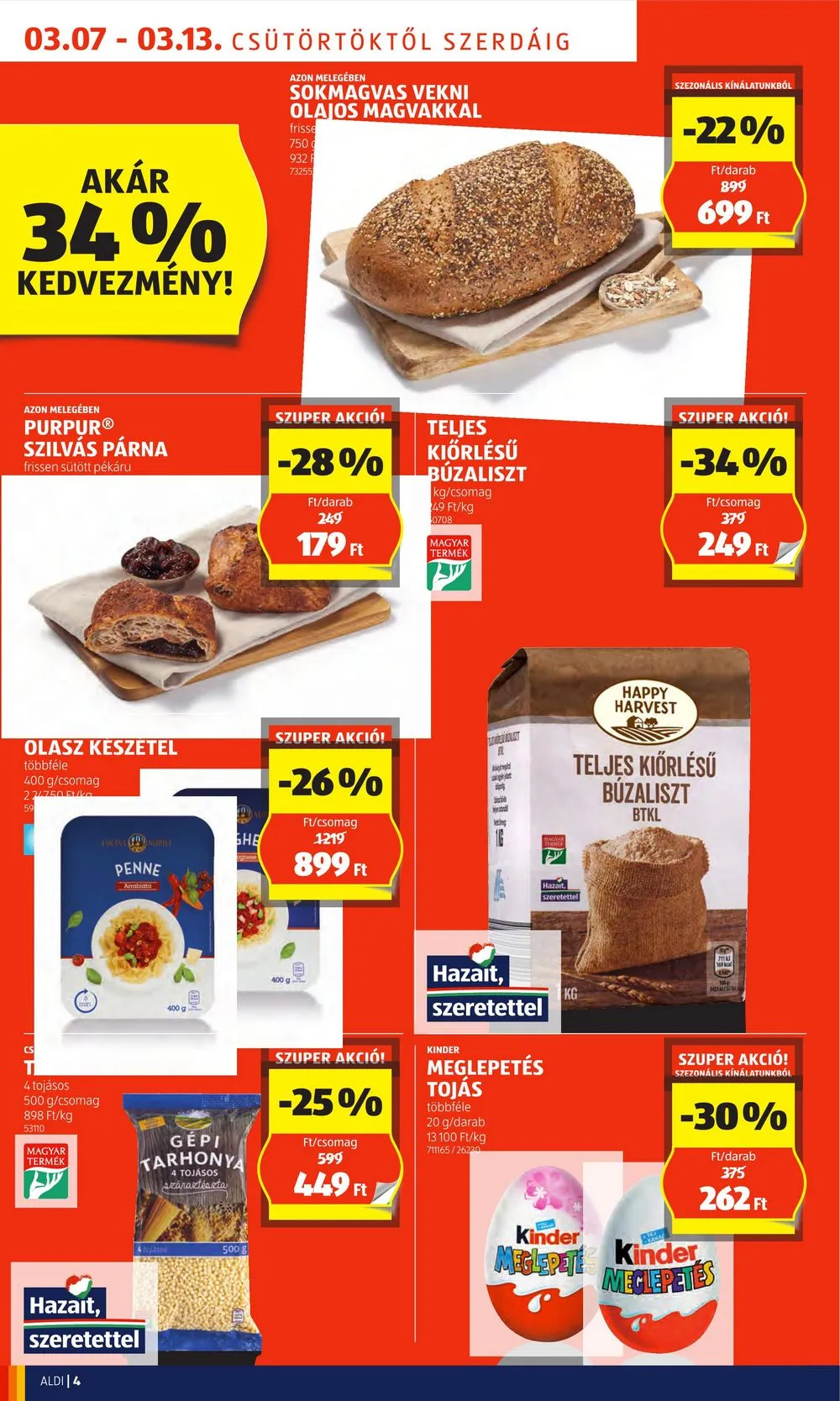 Aldi akciós újság 03.07–03.13 – 4. oldal