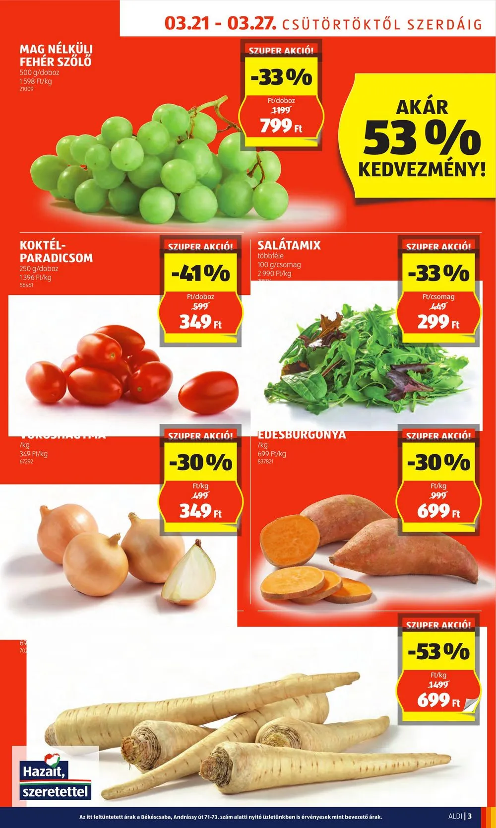 Aldi akciós újság 03.21–03.30 – 3. oldal