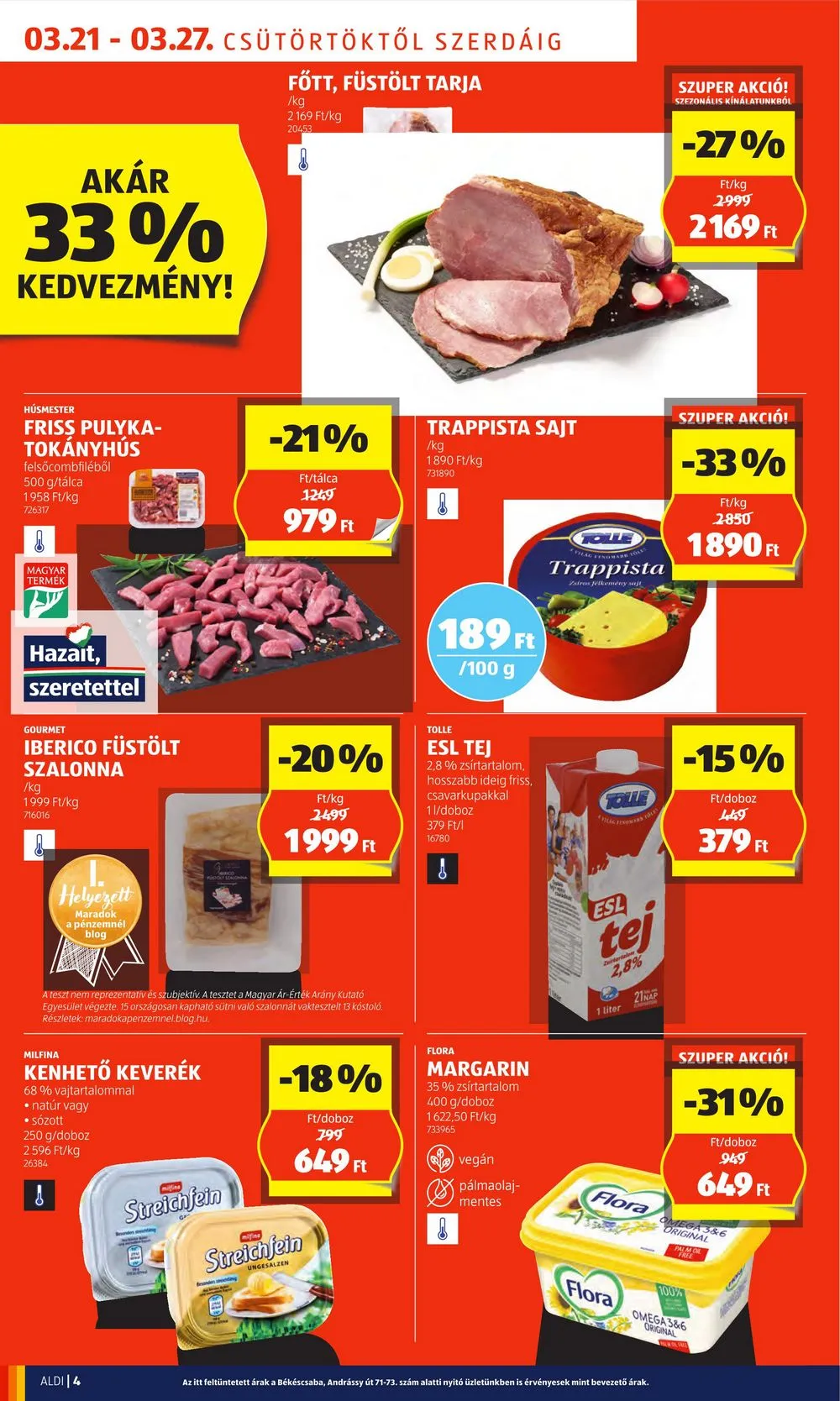 Aldi akciós újság 03.21–03.30 – 4. oldal