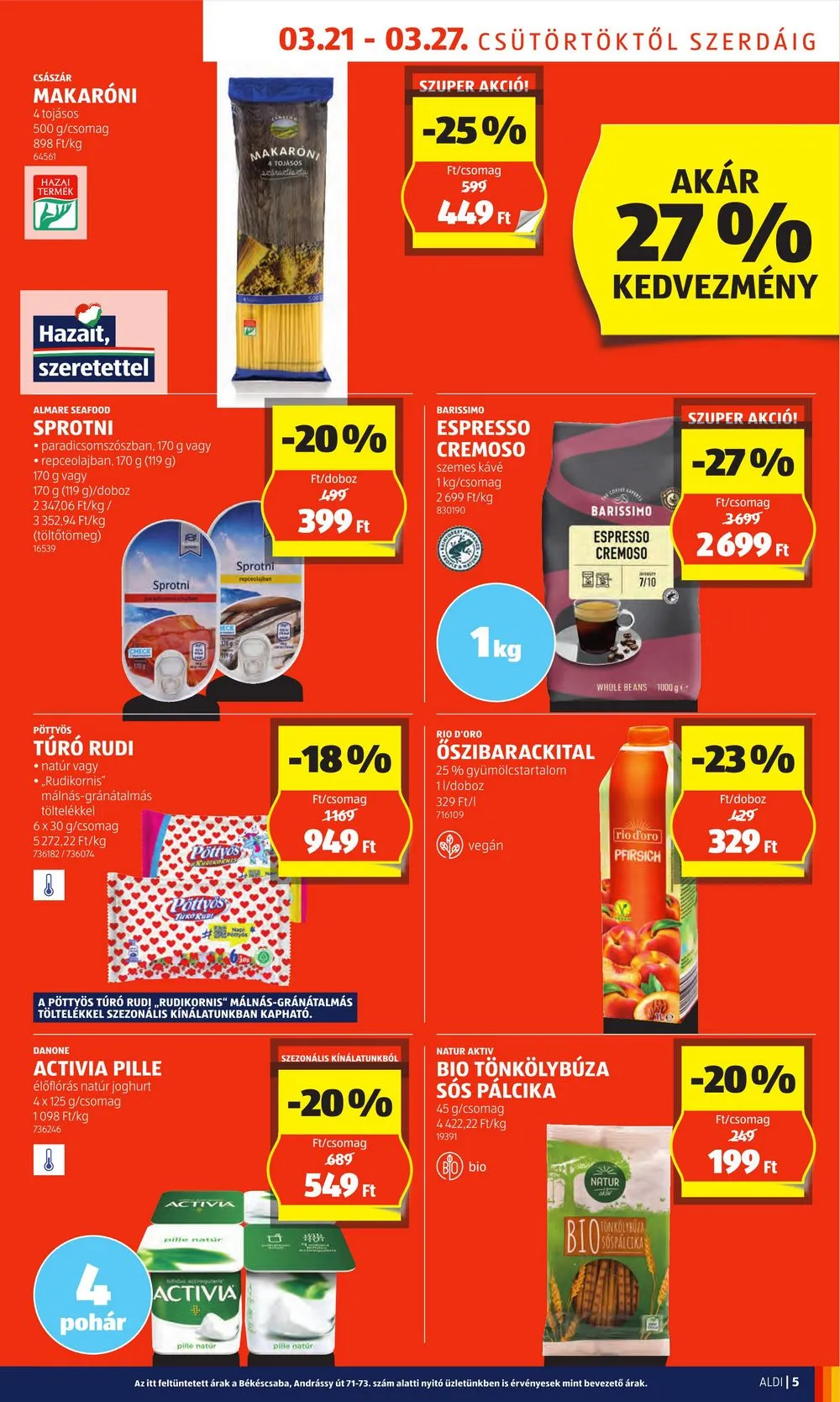 Aldi akciós újság 03.21–03.30 – 5. oldal