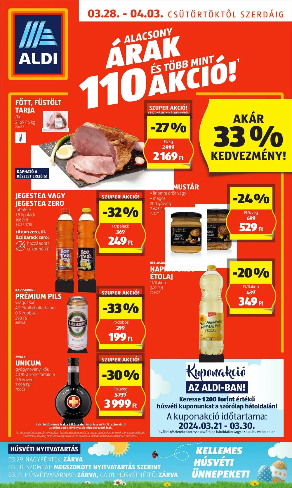 Aldi akciós újság 03.28–04.03