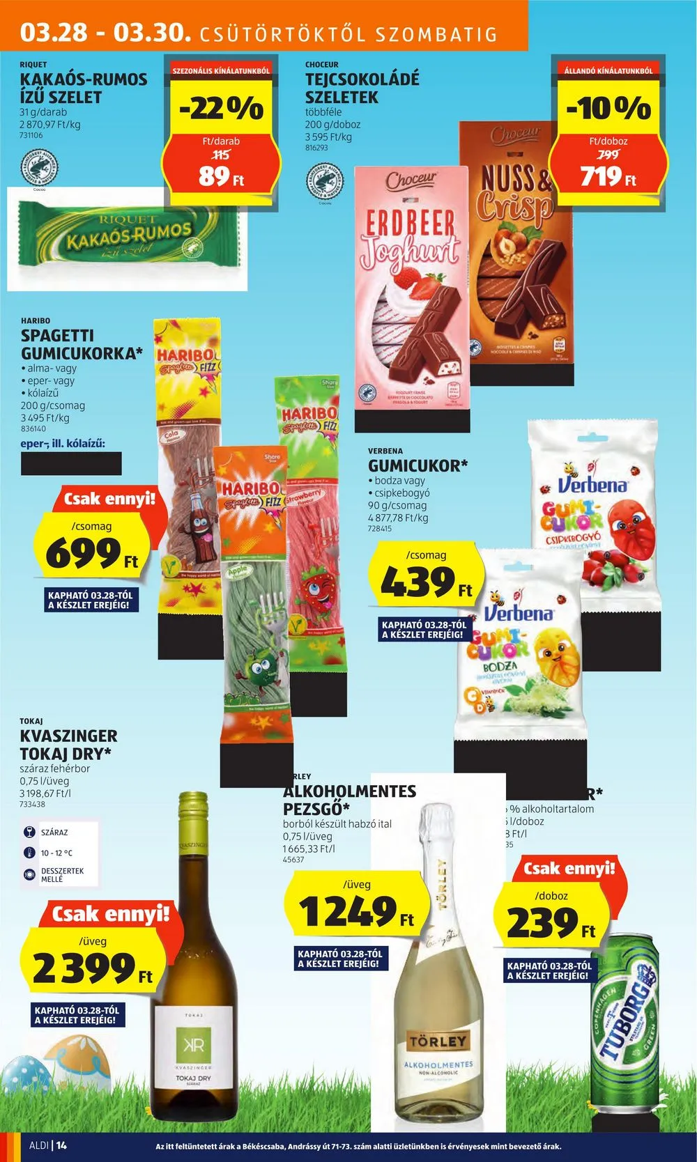 Aldi akciós újság 03.28–04.03 – 16. oldal