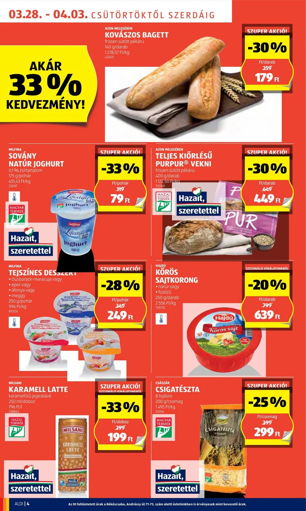 Aldi akciós újság 03.28–04.03 – 4. oldal