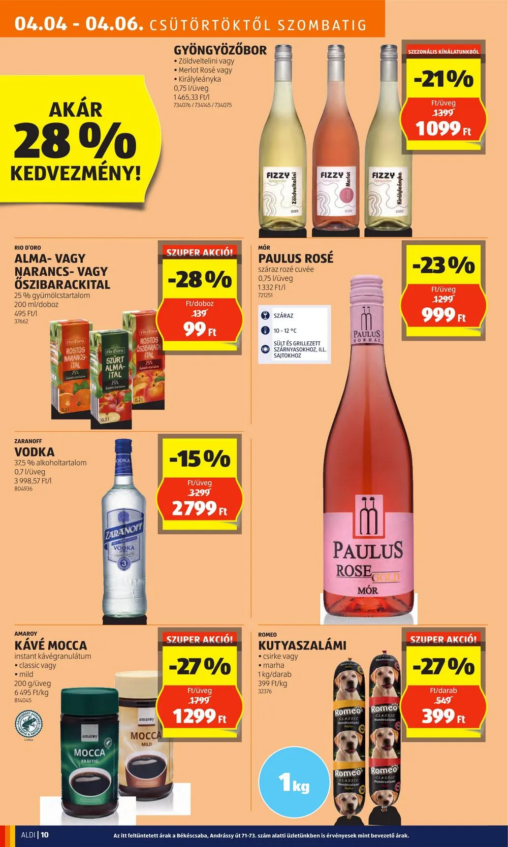 Aldi akciós újság 04.04–04.10 – 12. oldal