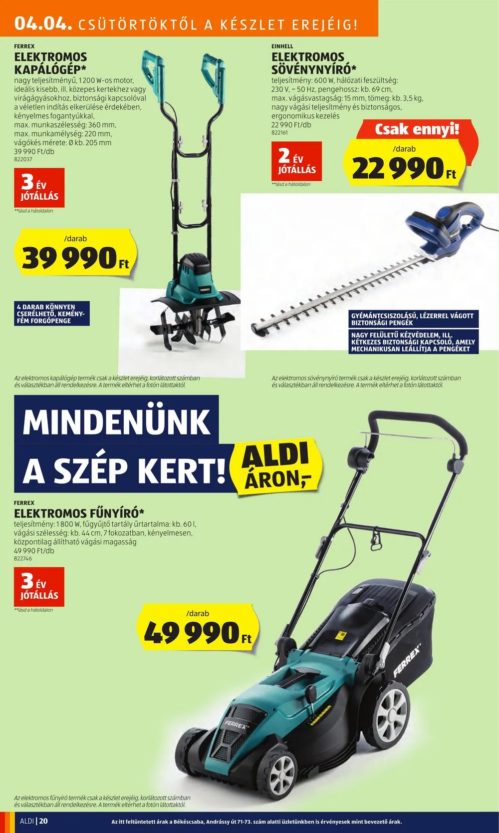 Aldi akciós újság 04.04–04.10 – 22. oldal