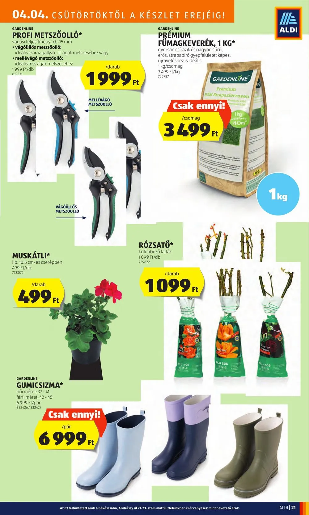 Aldi akciós újság 04.04–04.10 – 23. oldal
