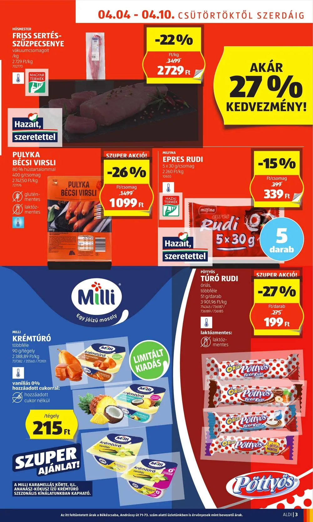 Aldi akciós újság 04.04–04.10 – 3. oldal