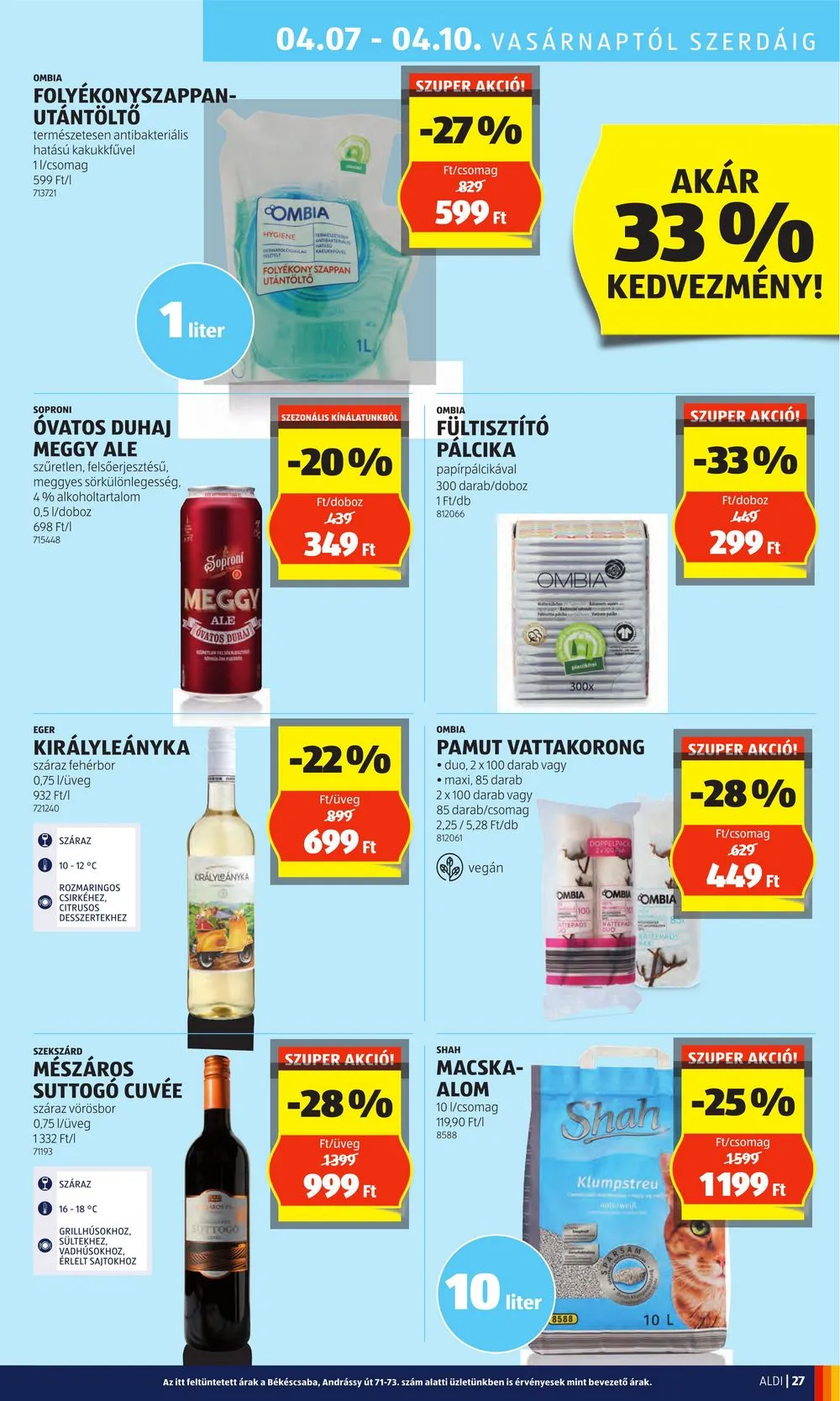 Aldi akciós újság 04.04–04.10 – 31. oldal