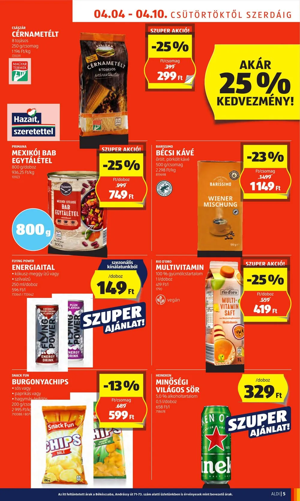 Aldi akciós újság 04.04–04.10 – 5. oldal