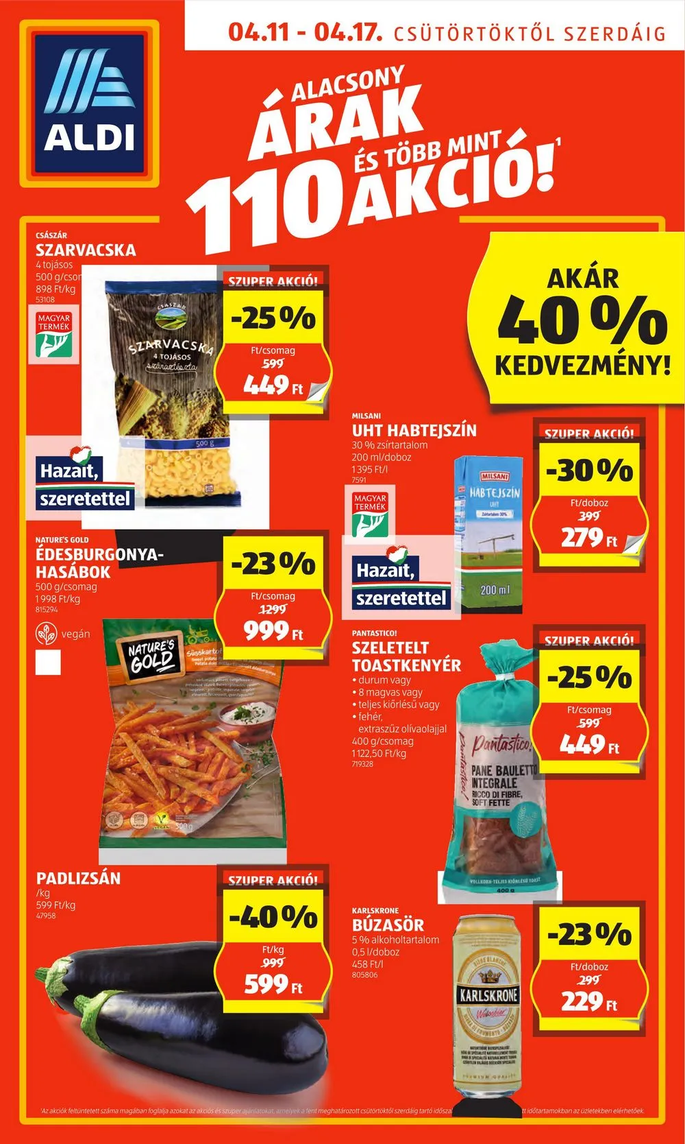 Aldi akciós újság 04.11–04.17