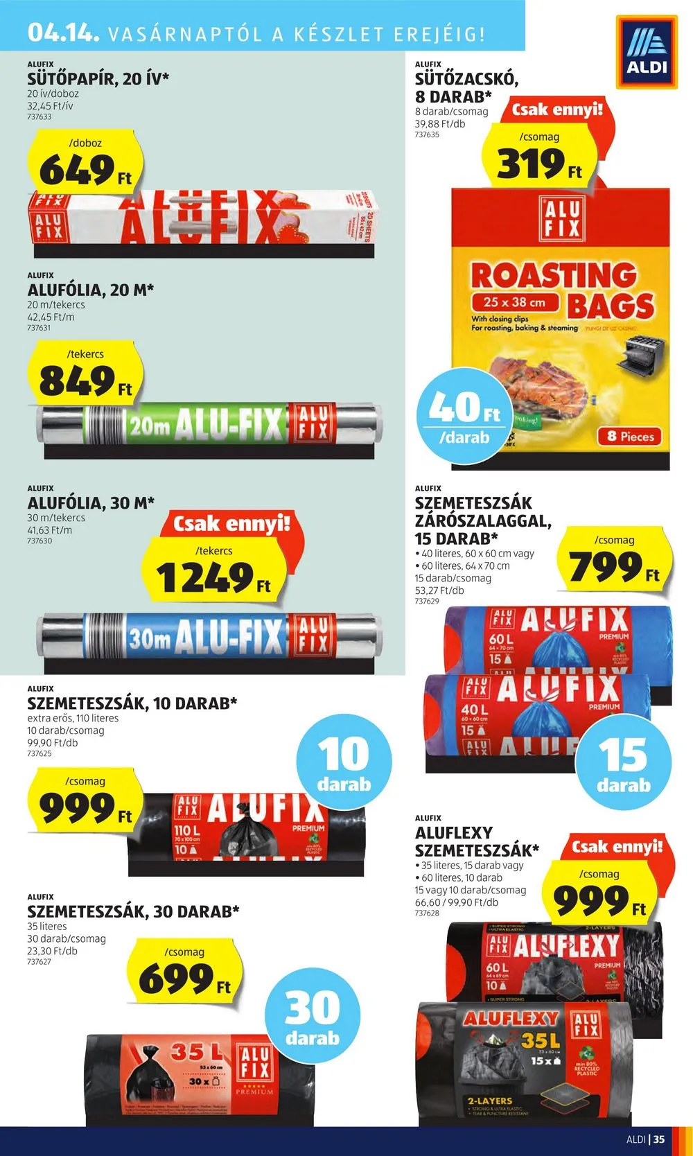 Aldi akciós újság 04.11–04.17 – 39. oldal