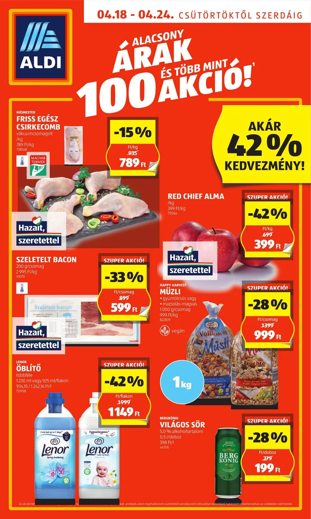 Aldi akciós újság 04.18–04.24