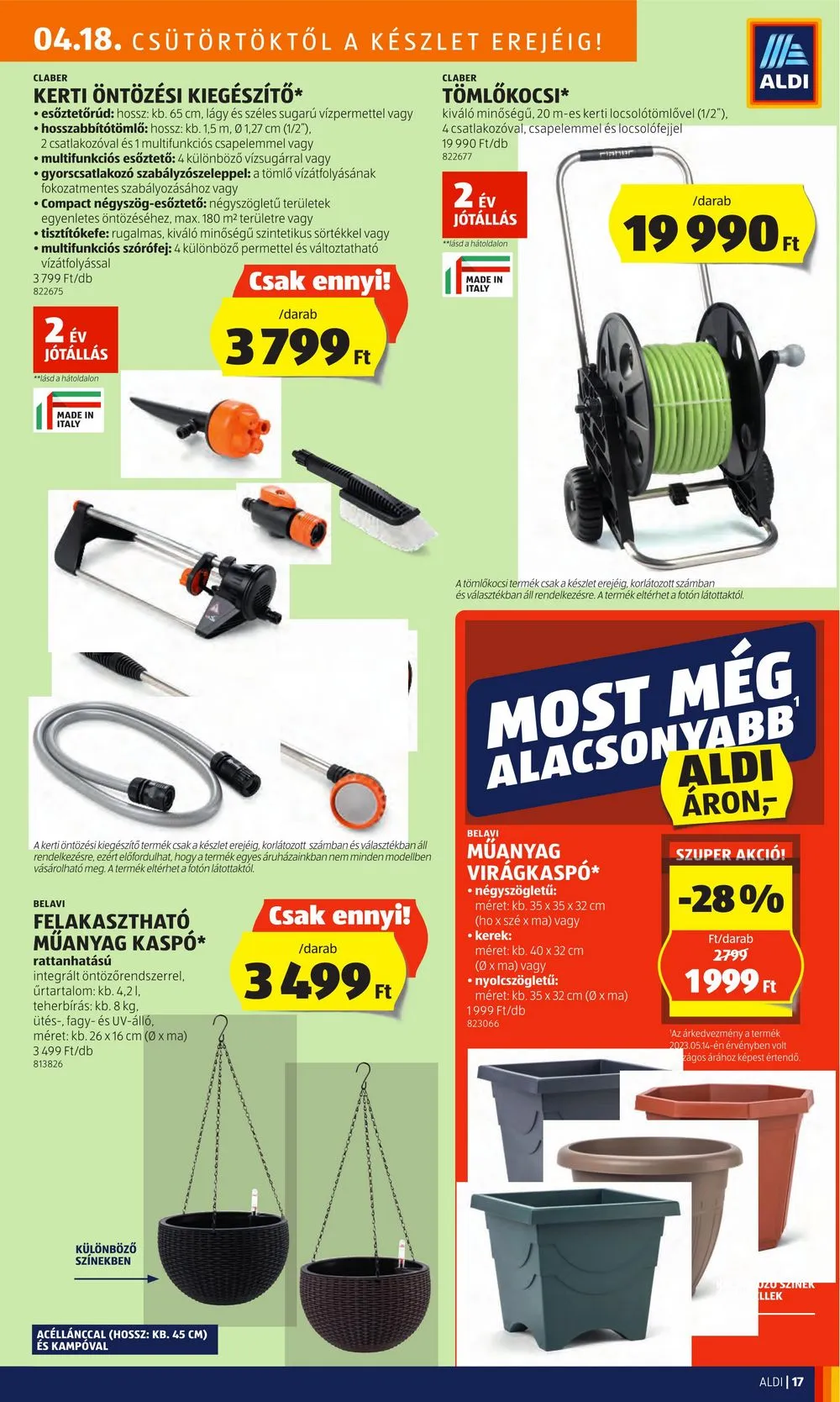 Aldi akciós újság 04.18–04.24 – 19. oldal