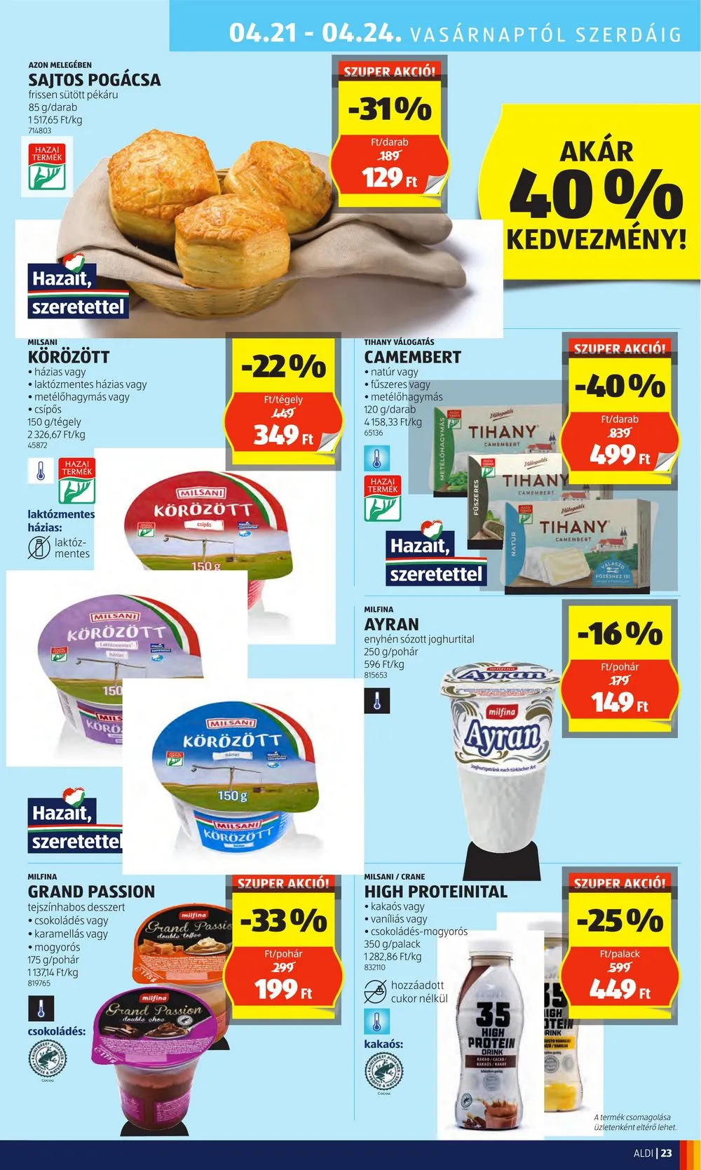 Aldi akciós újság 04.18–04.24 – 27. oldal