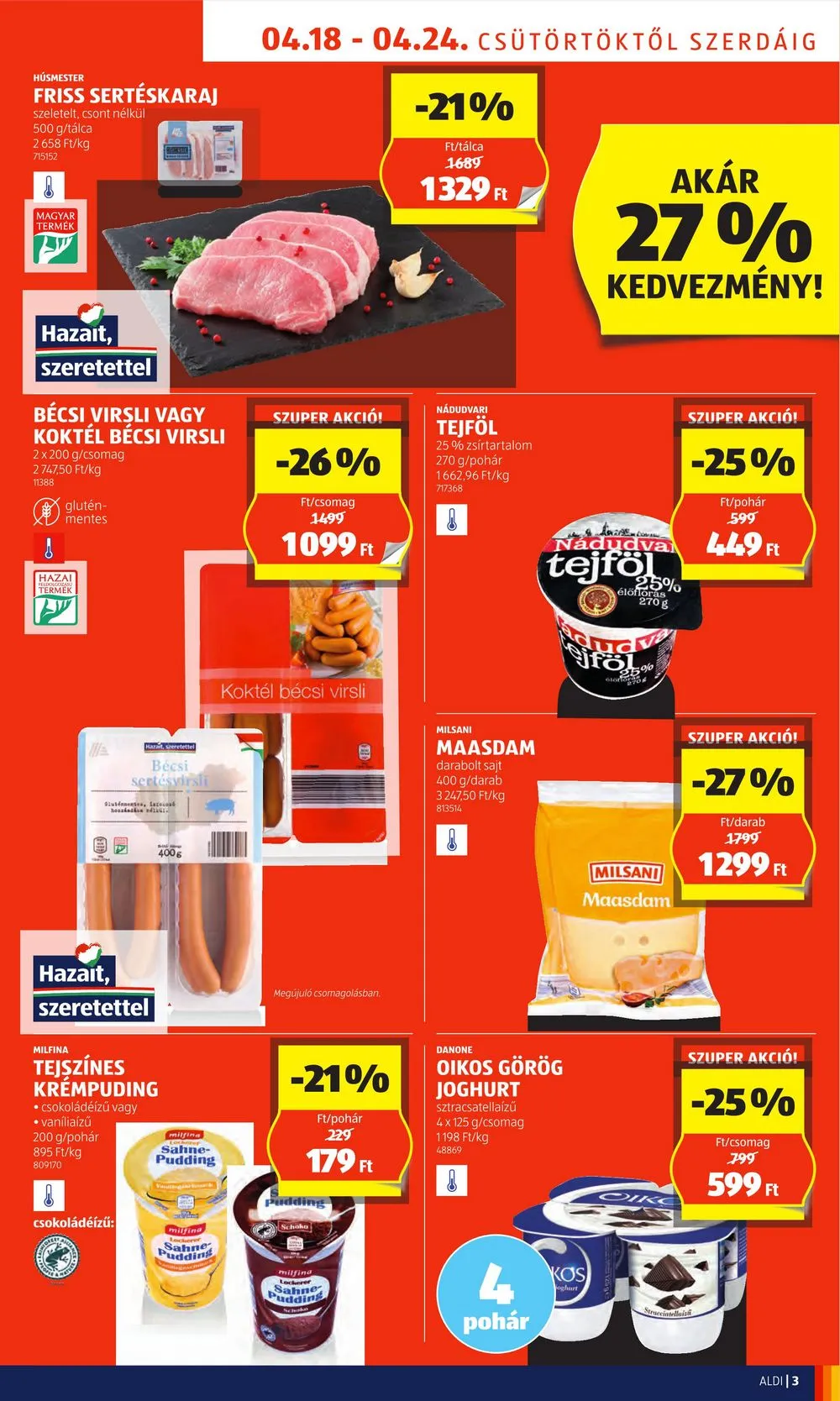 Aldi akciós újság 04.18–04.24 – 3. oldal