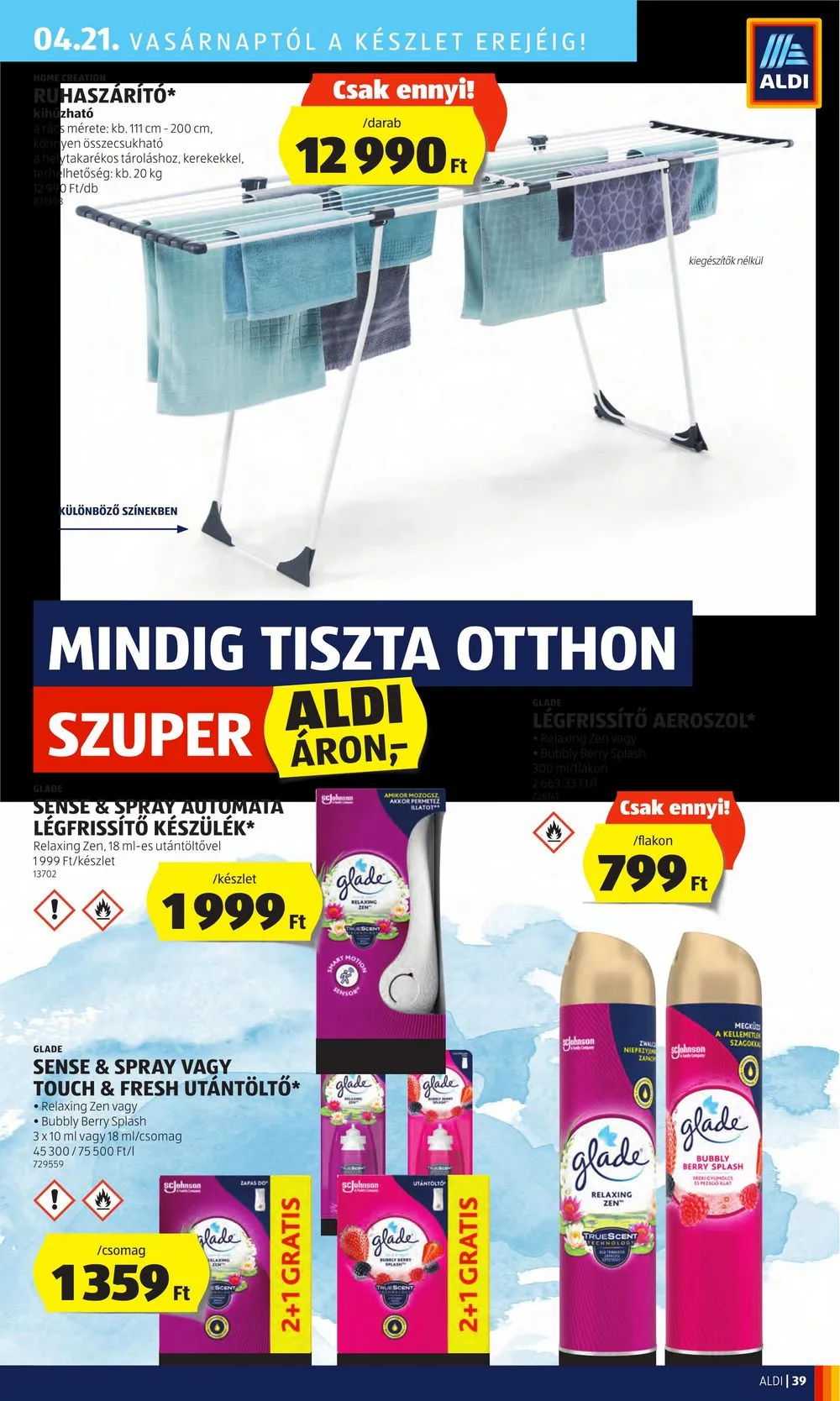 Aldi akciós újság 04.18–04.24 – 43. oldal