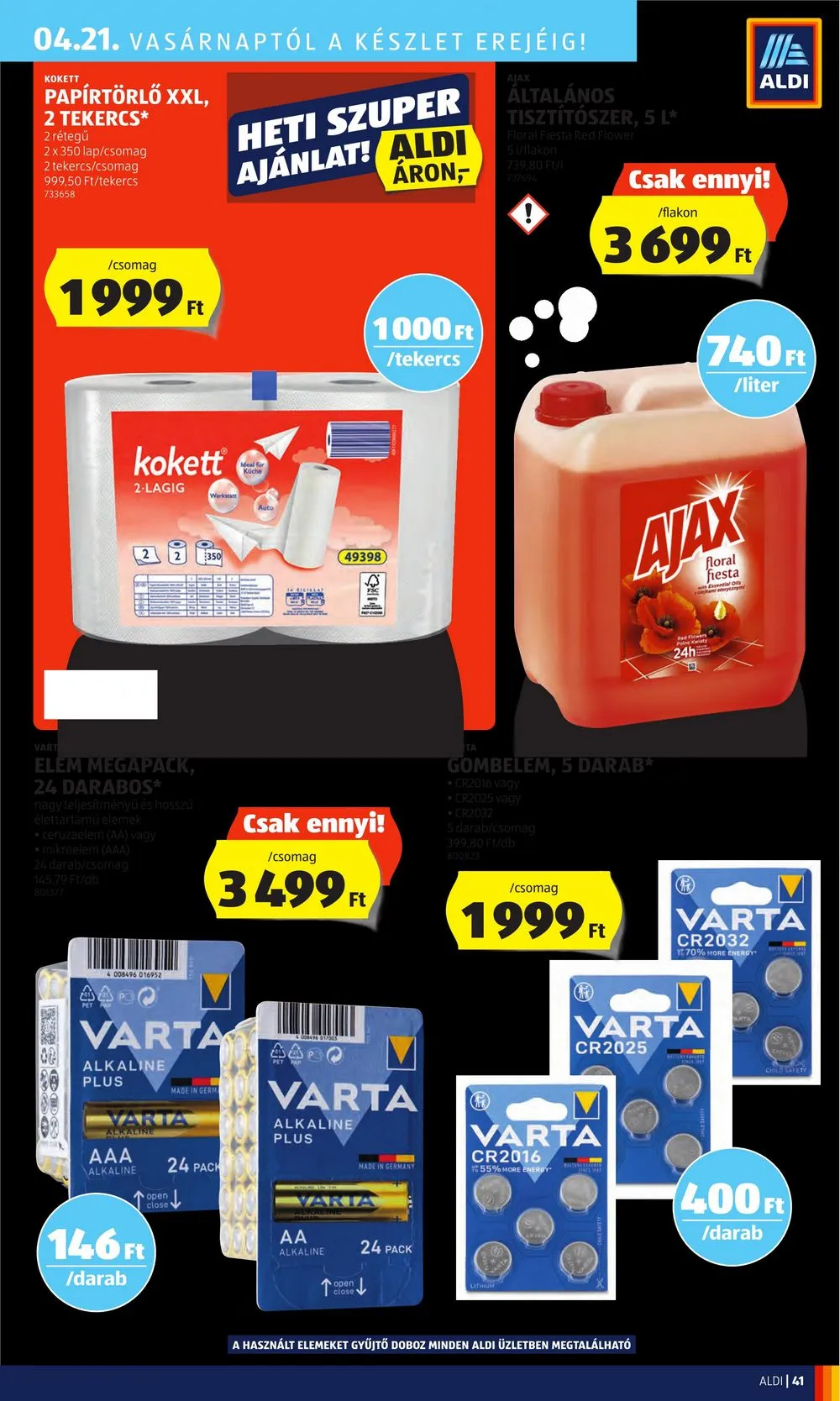 Aldi akciós újság 04.18–04.24 – 45. oldal