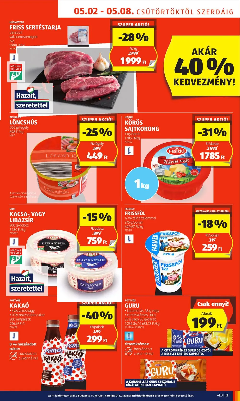 Aldi akciós újság 05.02–05.08 – 3. oldal