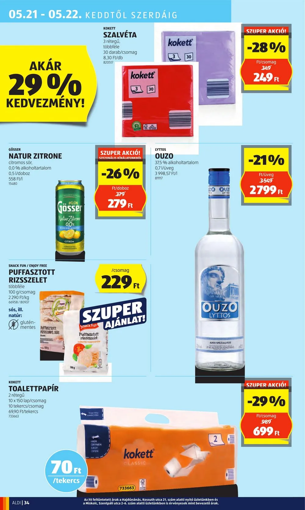 Aldi akciós újság 05.16–05.22 – 38. oldal