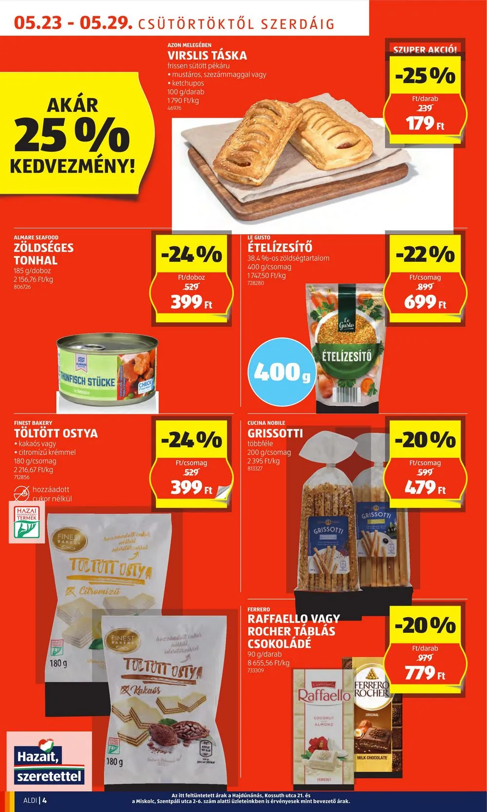 Aldi akciós újság 05.23–05.29 – 4. oldal