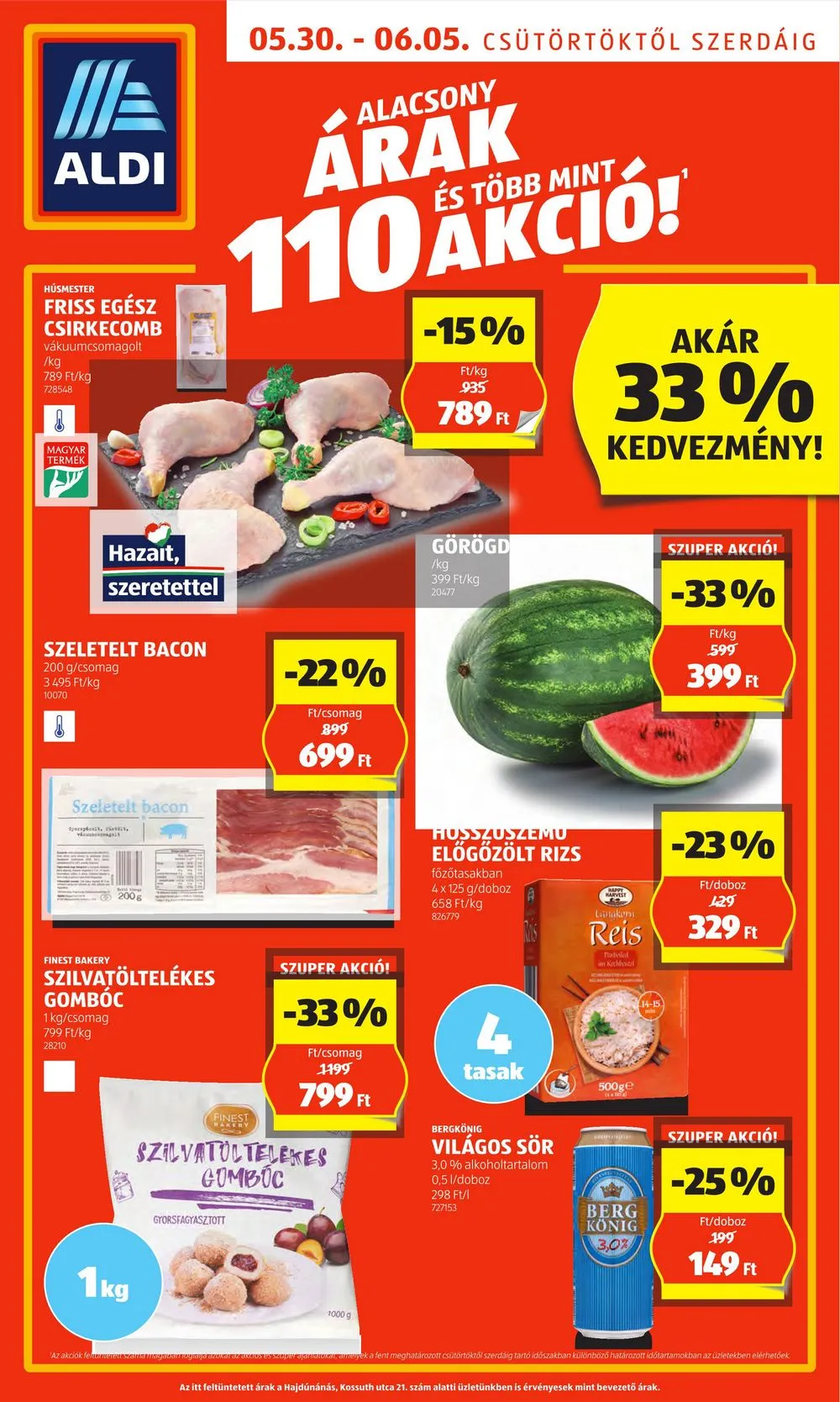 Aldi akciós újság 05.30–06.05