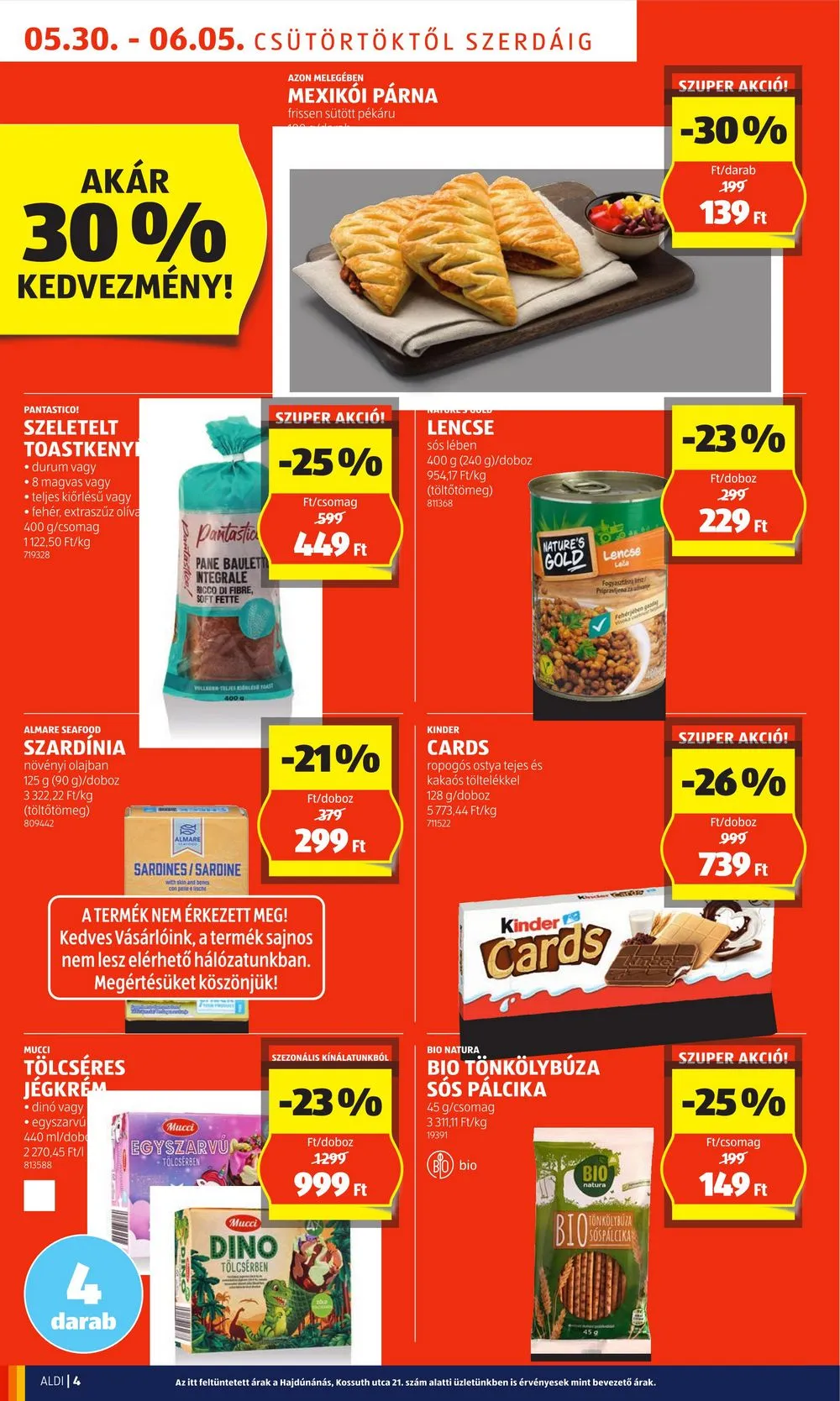 Aldi akciós újság 05.30–06.05 – 4. oldal