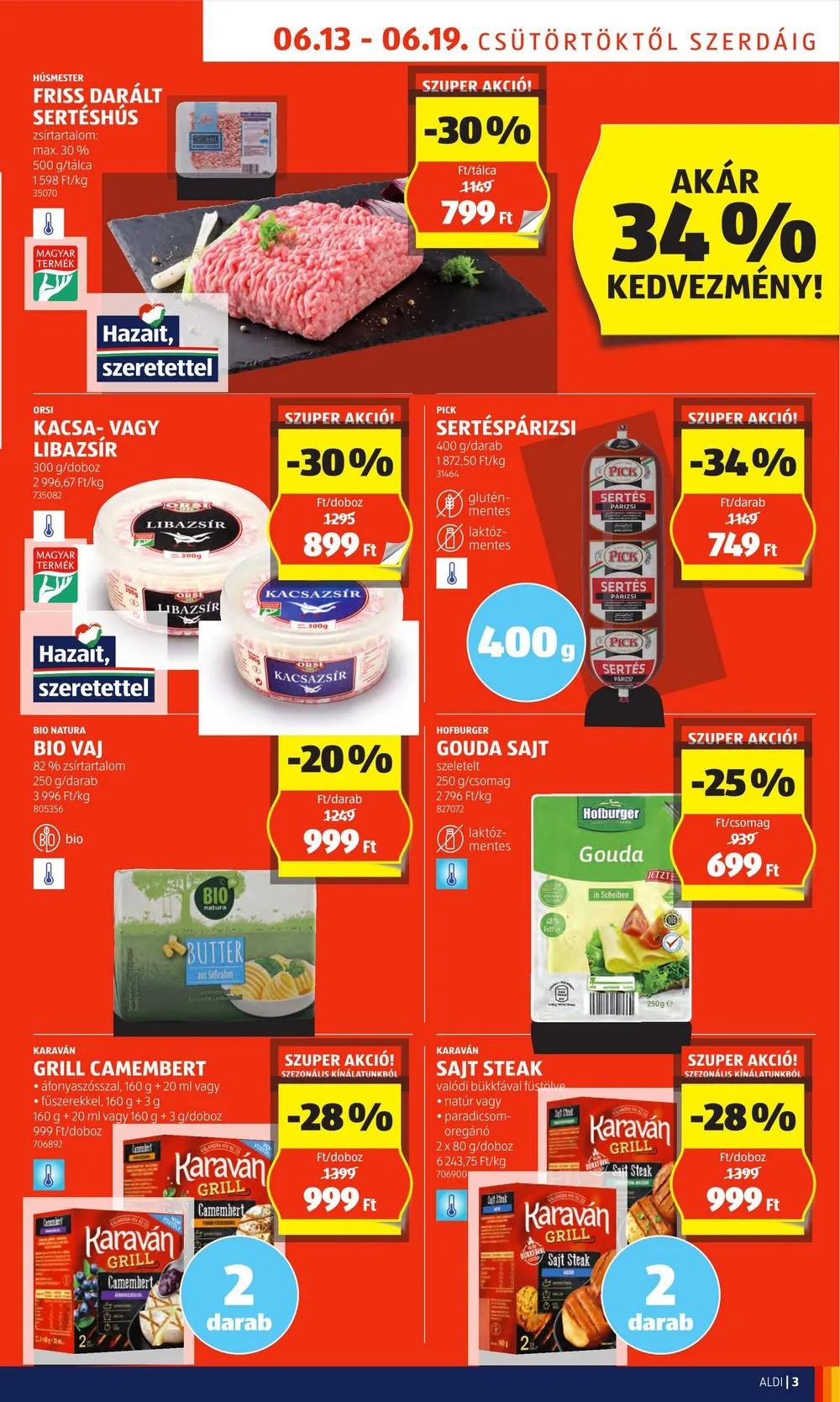 Aldi akciós újság 06.13–06.19 – 3. oldal
