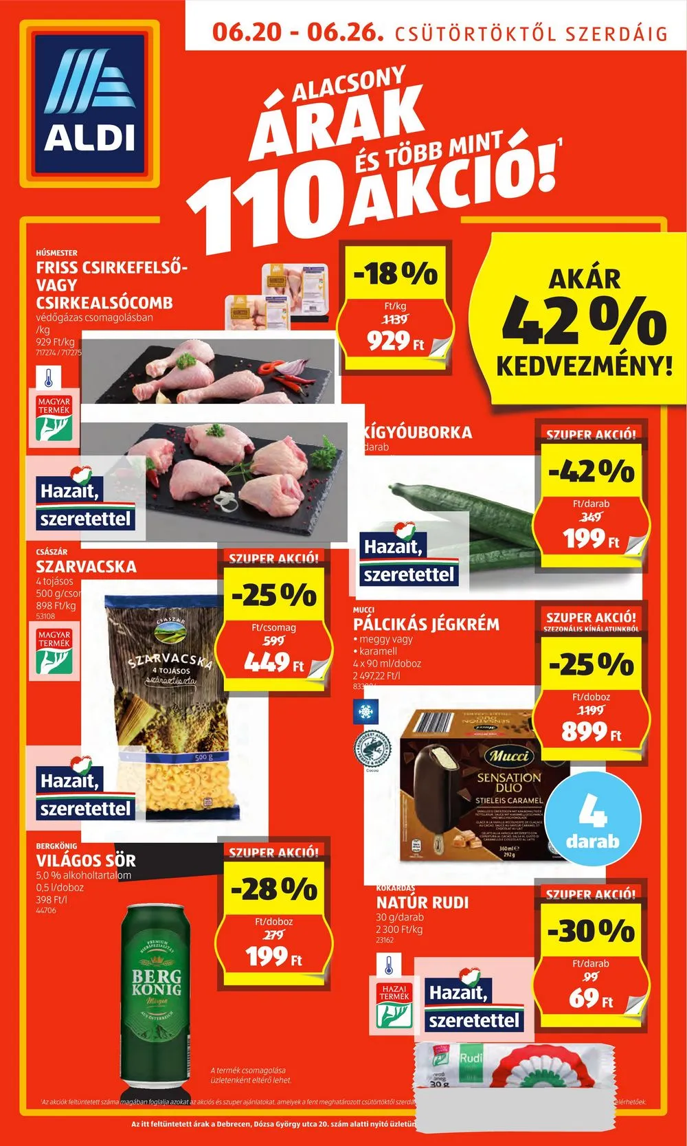 Aldi akciós újság 06.20–06.26