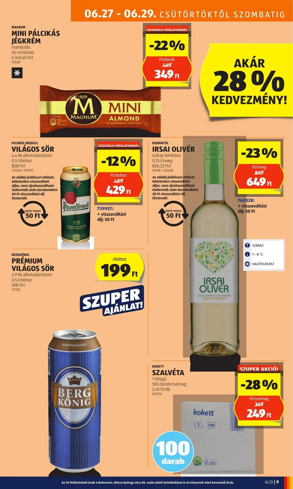 Aldi akciós újság 06.27–07.03 – 11. oldal