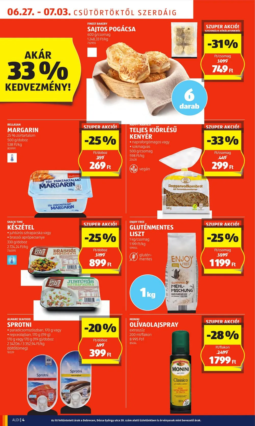 Aldi akciós újság 06.27–07.03 – 4. oldal