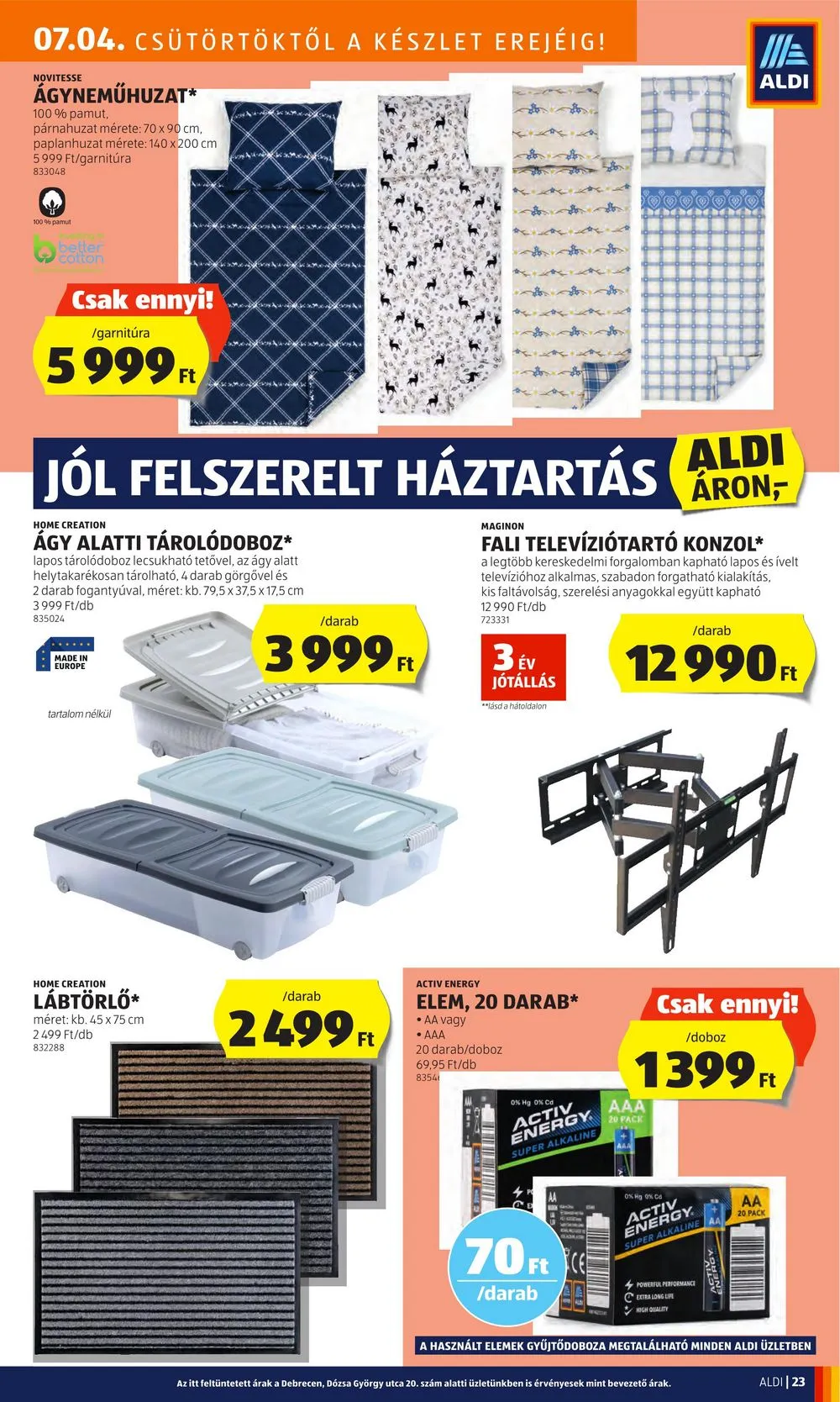 Aldi akciós újság 07.04–07.10 – 25. oldal