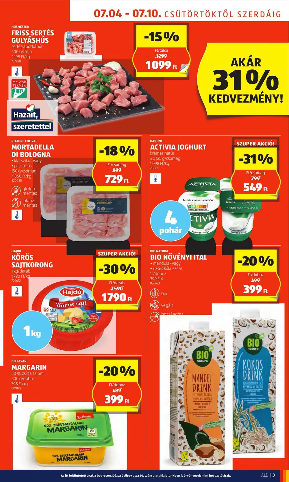 Aldi akciós újság 07.04–07.10 – 3. oldal