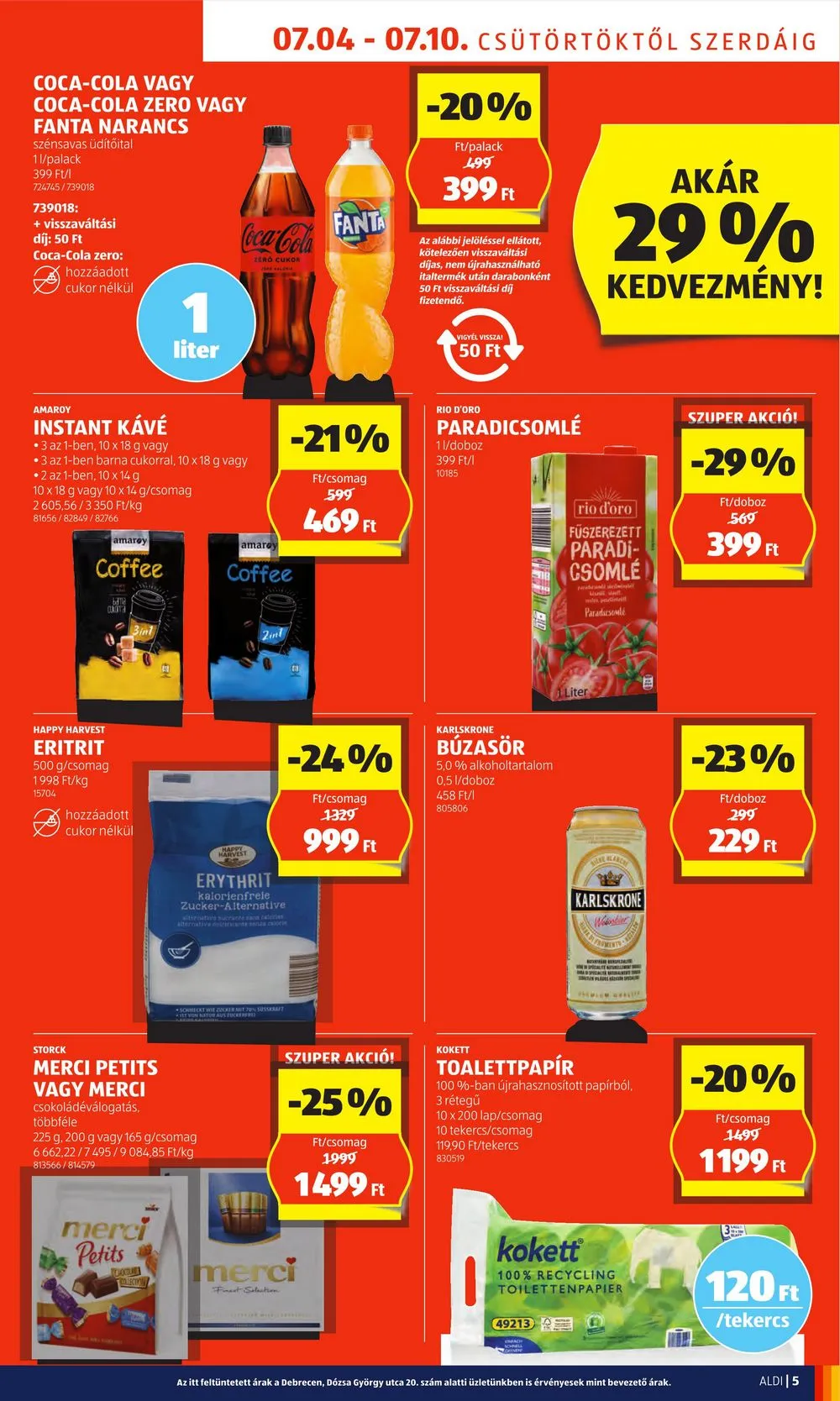 Aldi akciós újság 07.04–07.10 – 5. oldal