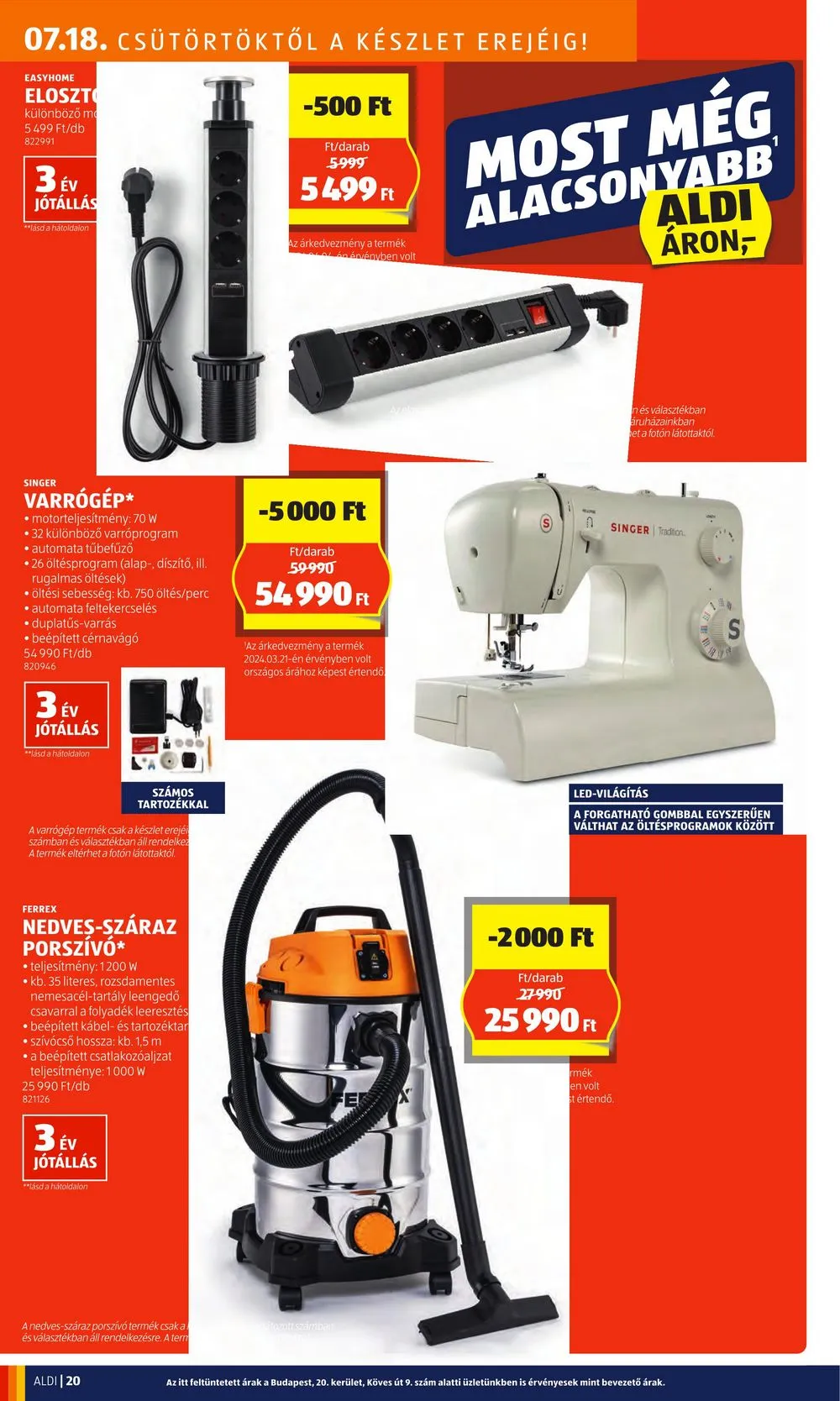 Aldi akciós újság 07.18–07.24 – 22. oldal