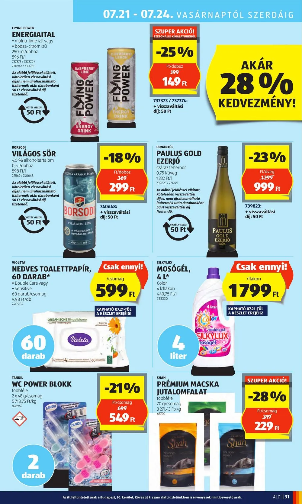 Aldi akciós újság 07.18–07.24 – 35. oldal