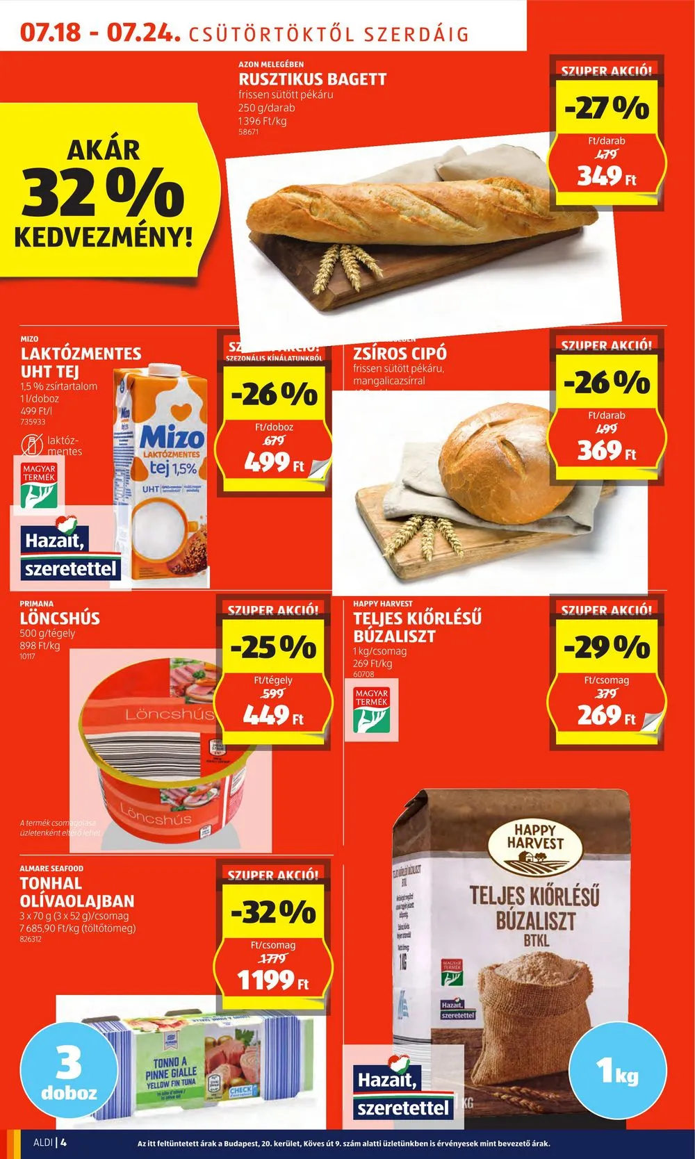 Aldi akciós újság 07.18–07.24 – 4. oldal