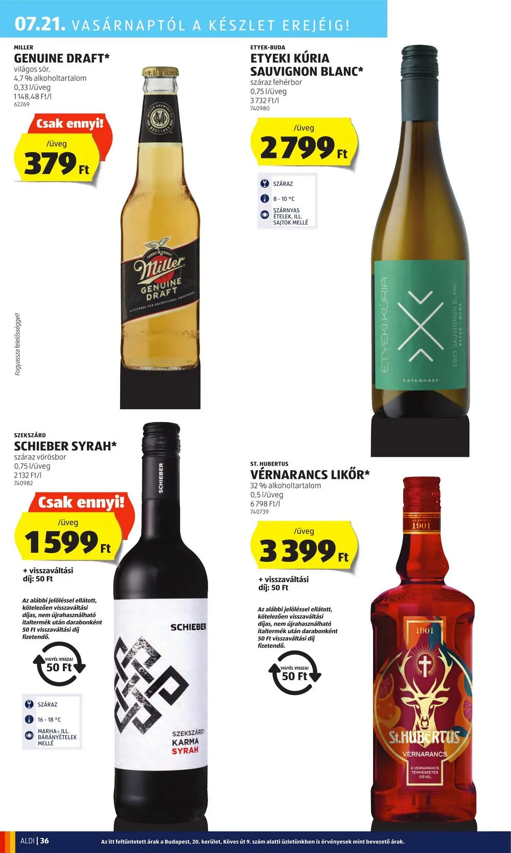 Aldi akciós újság 07.18–07.24 – 40. oldal