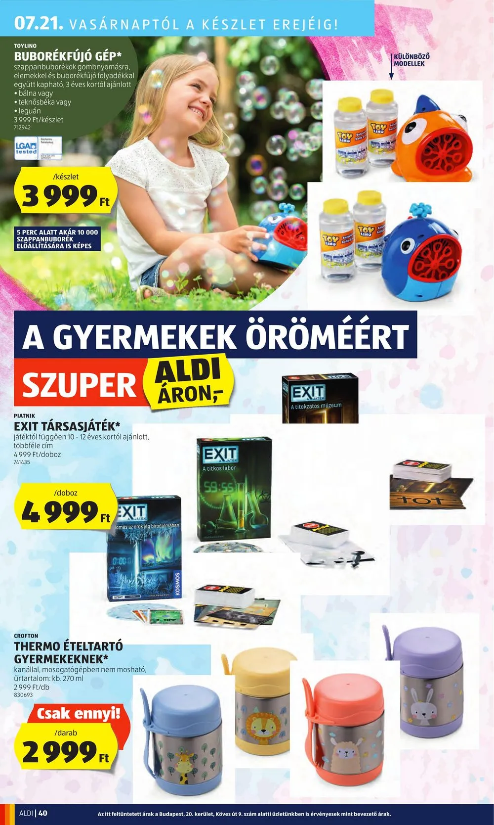 Aldi akciós újság 07.18–07.24 – 44. oldal