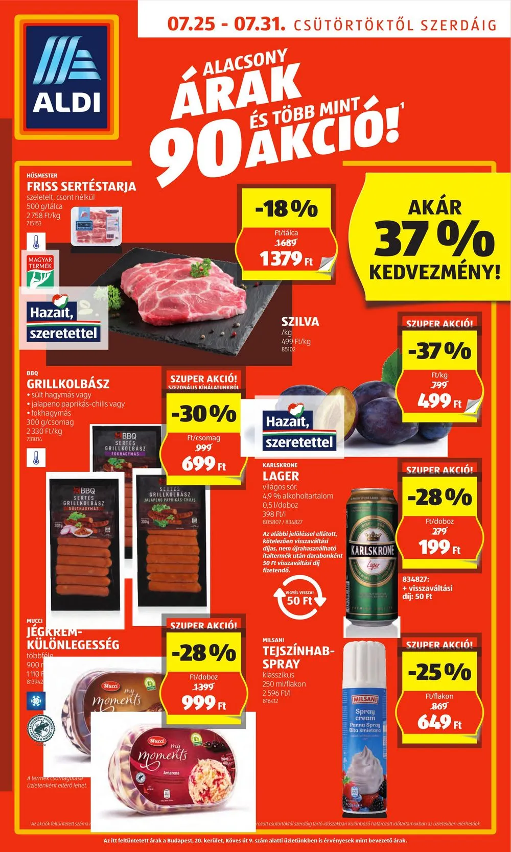Aldi akciós újság 07.25–07.31