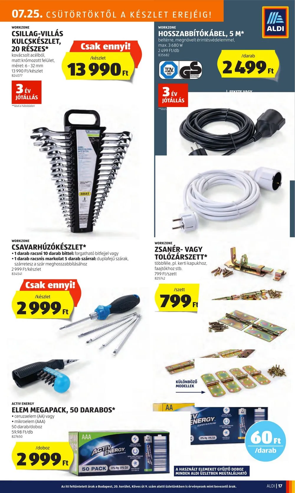 Aldi akciós újság 07.25–07.31 – 19. oldal