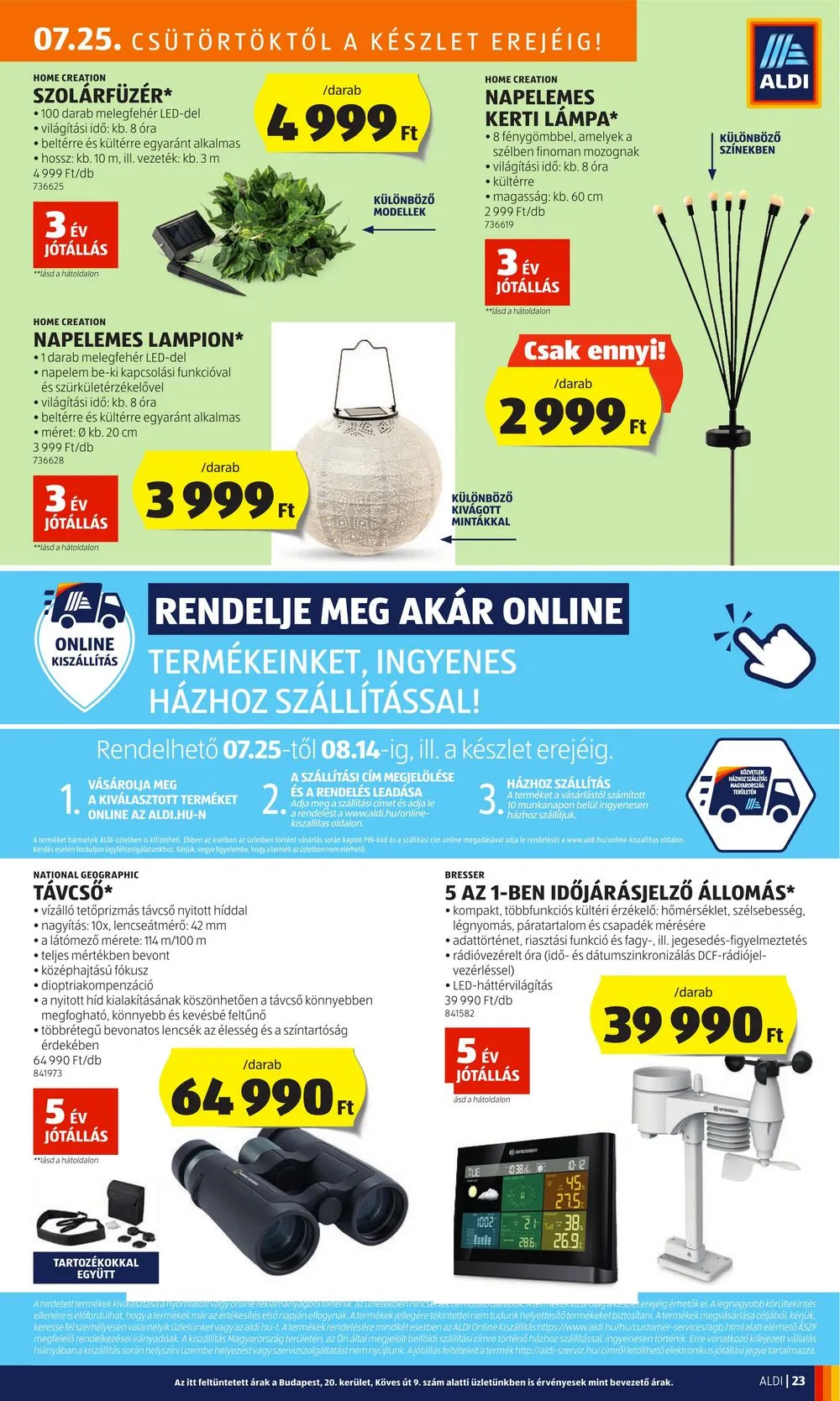 Aldi akciós újság 07.25–07.31 – 25. oldal