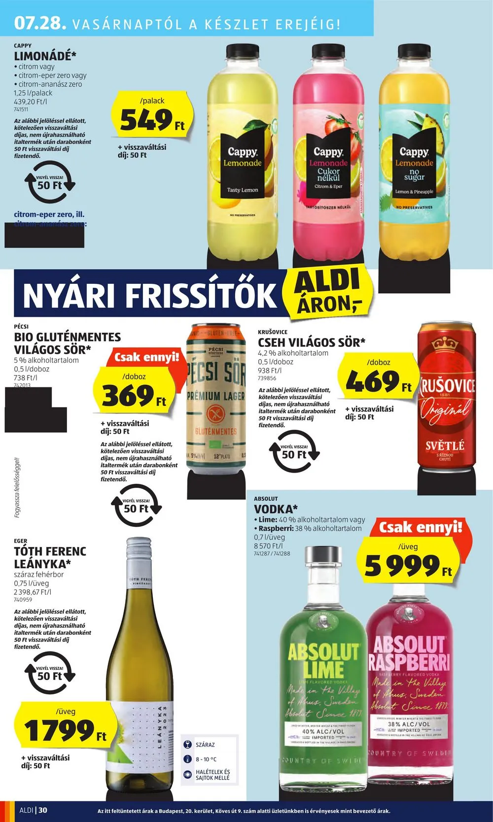 Aldi akciós újság 07.25–07.31 – 34. oldal
