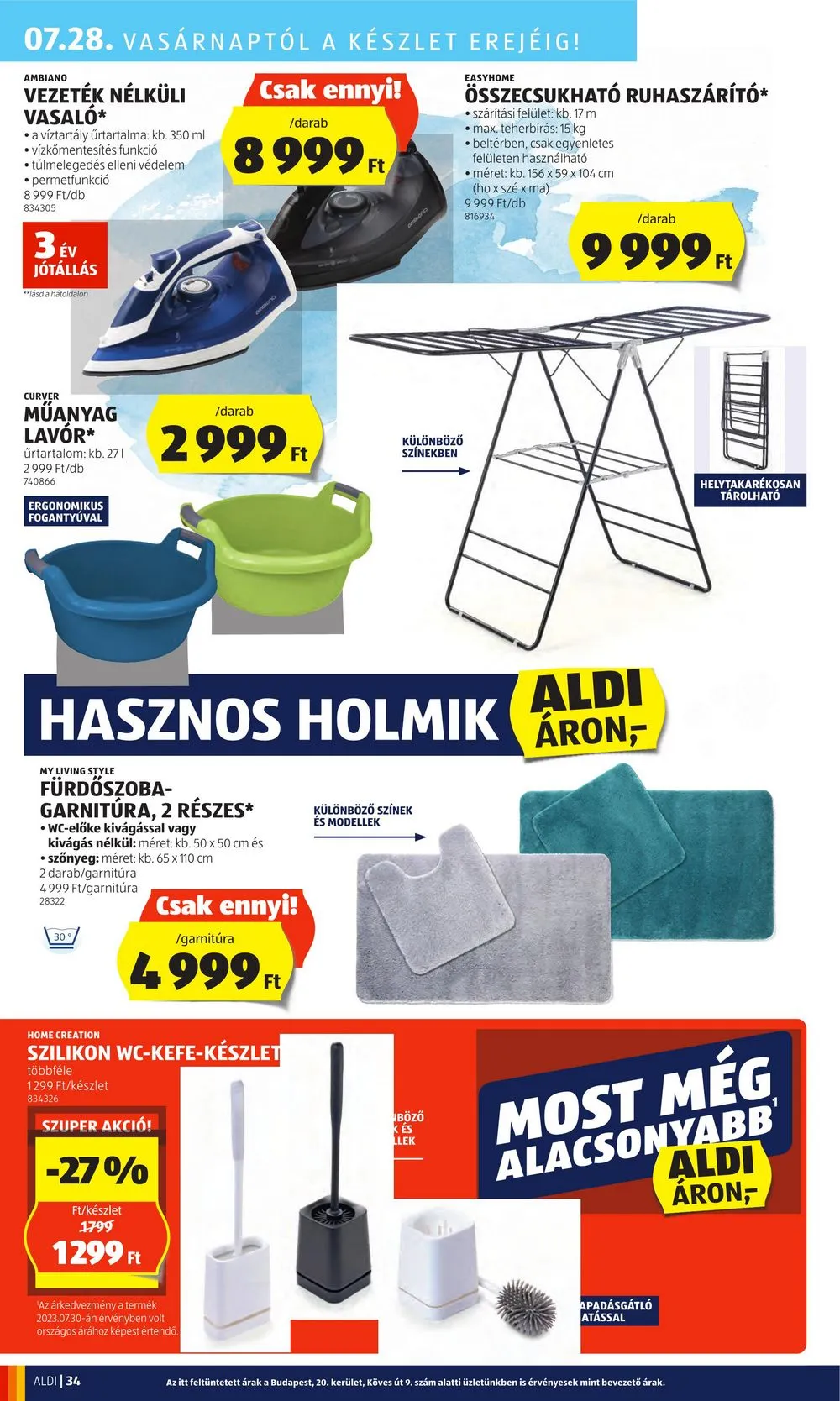Aldi akciós újság 07.25–07.31 – 38. oldal