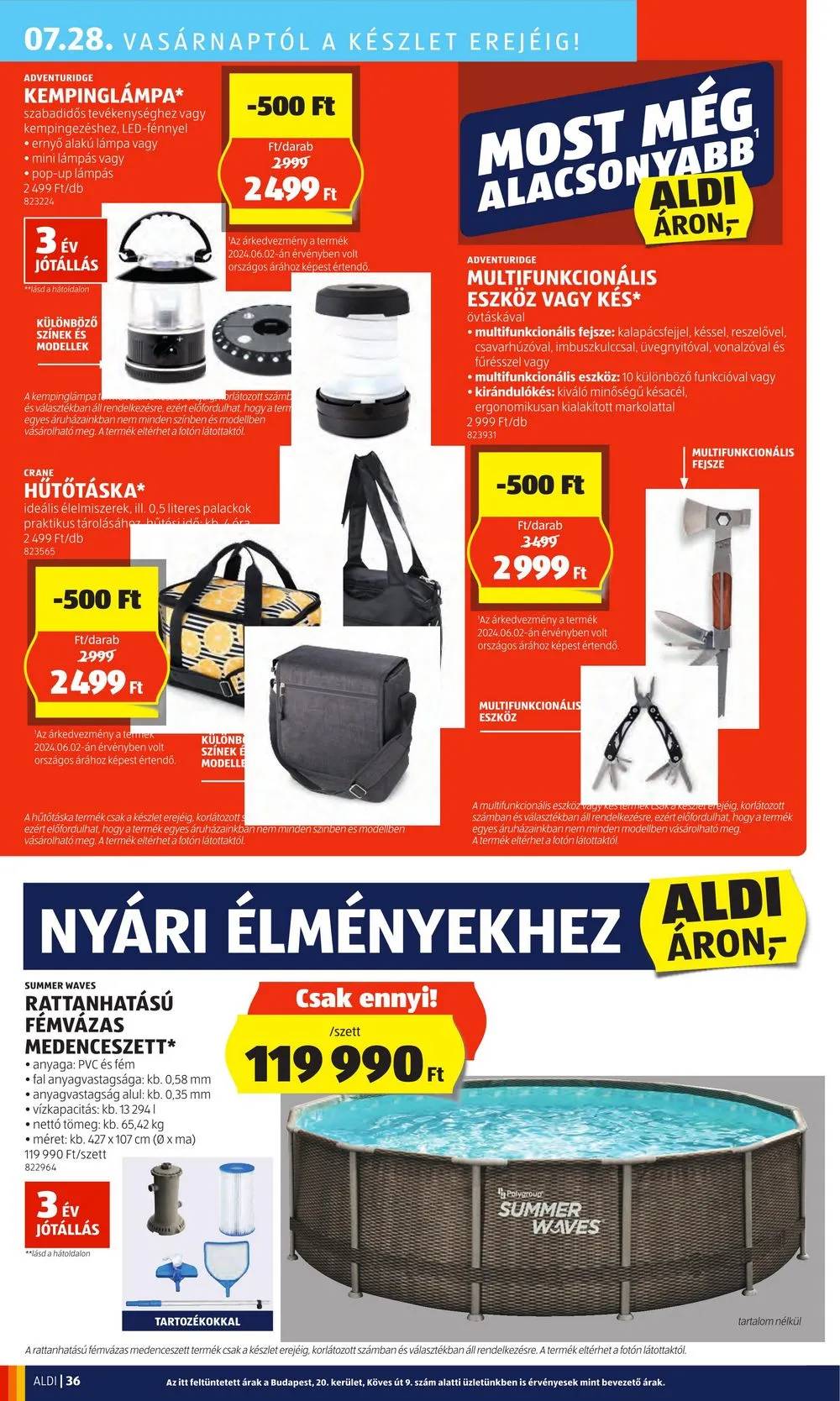 Aldi akciós újság 07.25–07.31 – 40. oldal