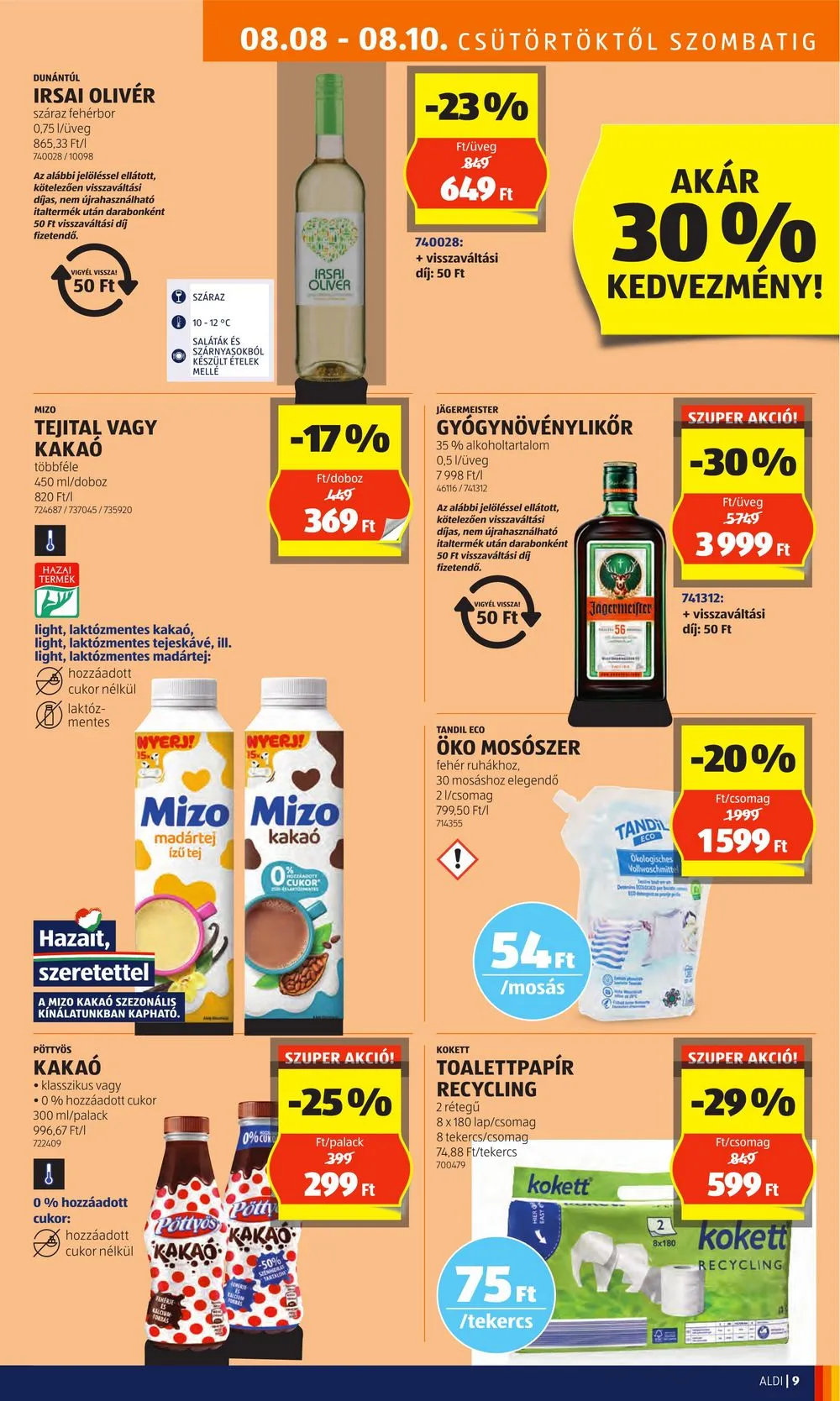 Aldi akciós újság 08.08–08.14 – 11. oldal